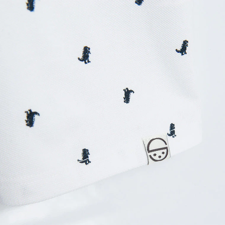Boys Polo Shirt With Short Sleeves White CC CCB2510960 - Image 2