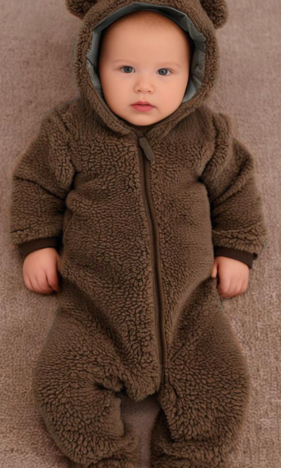 Boys Hooded Romper - 0298714