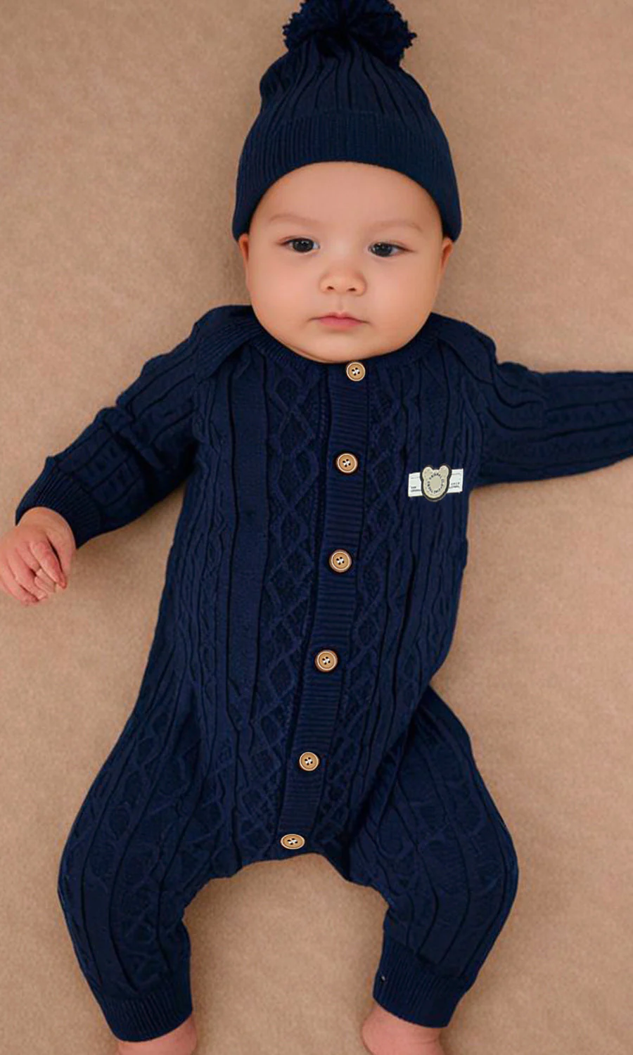Boys Romper With Cap - 0298567