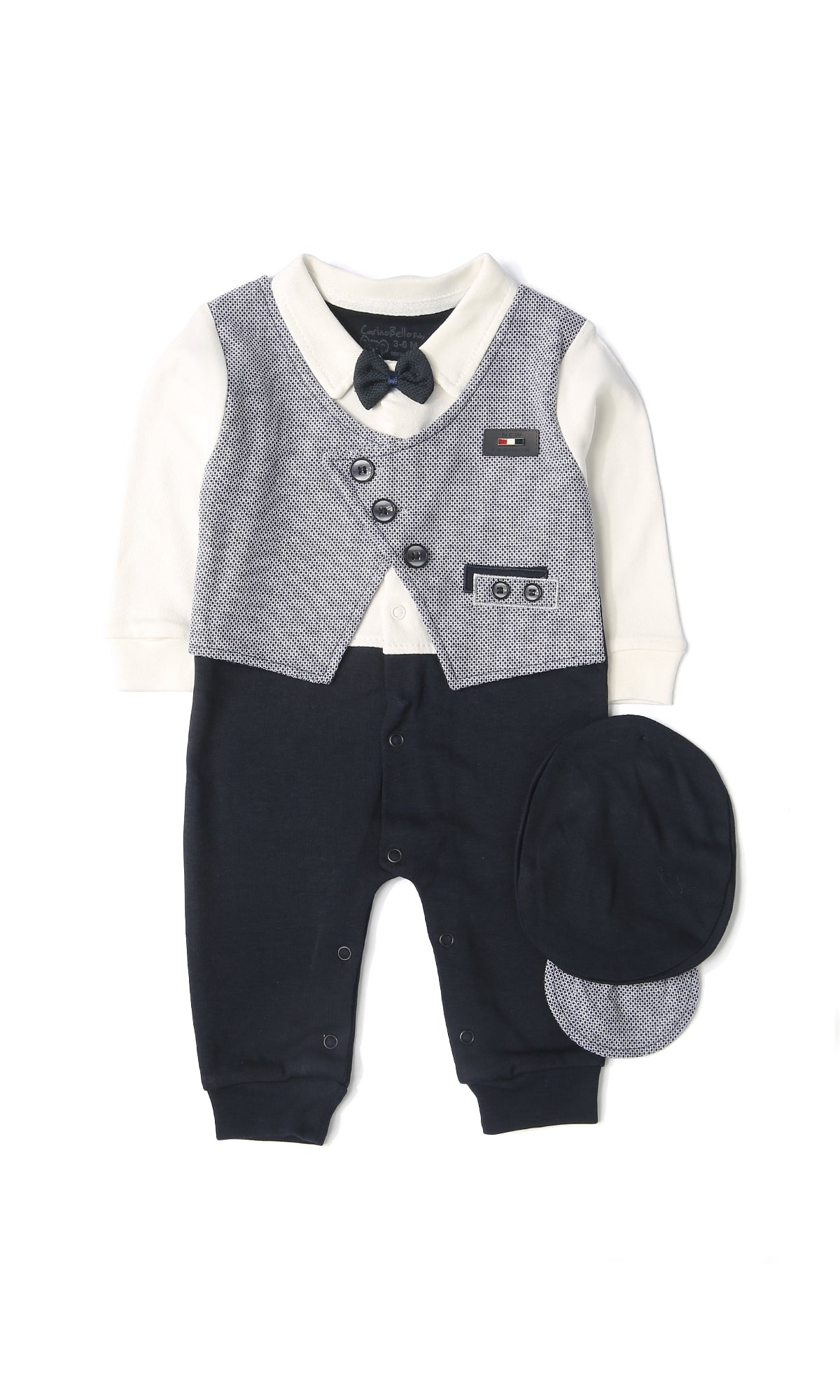 Boys Romper With Cap - 0321736