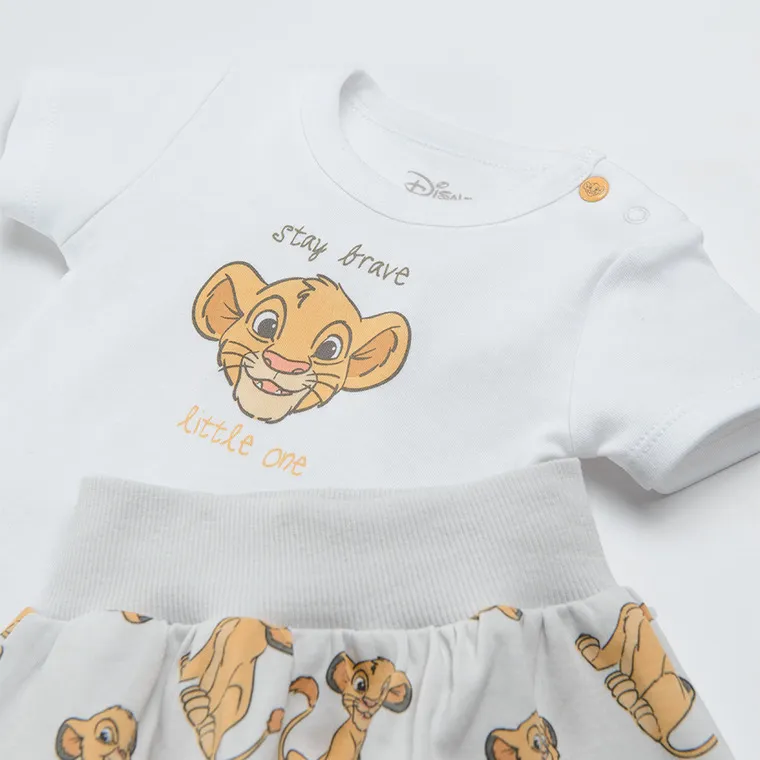 Boy's Set, Cap, T-Shirt With Short Sleeves, Shorts, Organic Cotton, Mix, The Lion King CC LNB2402181 - Image 5