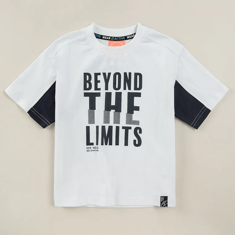 Boys Set T shirt Shorts Black and White - Image 6