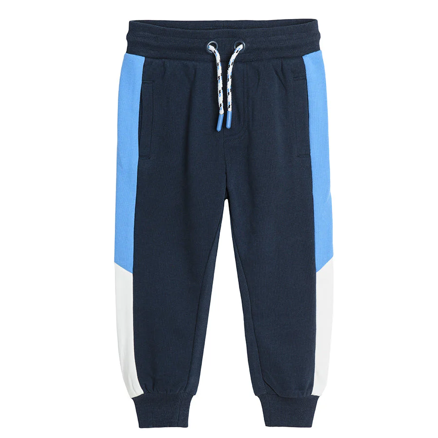 Boys Set T Shirt Sweatpants Ecru Navy Blue CC CCB2510928 00 - Image 3