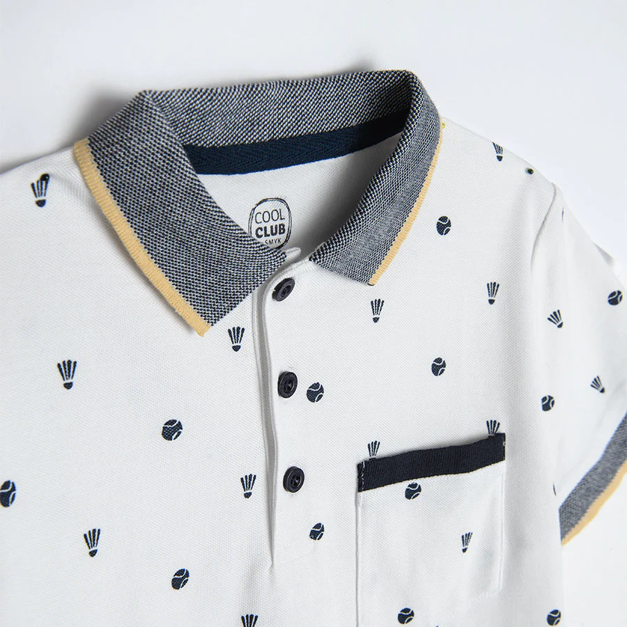 Boy's Short Sleeve Polo T-Shirt - Image 2