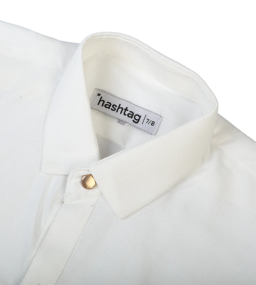 Boys Stitched 2 PCs - White - Image 4