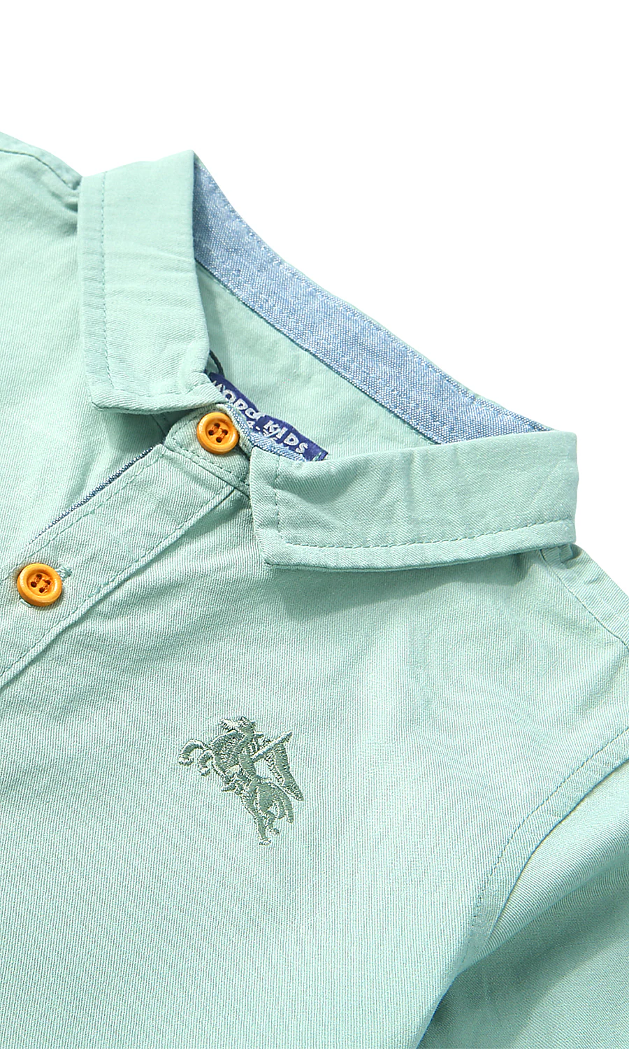 Boys Summer Shirt Green - Image 2