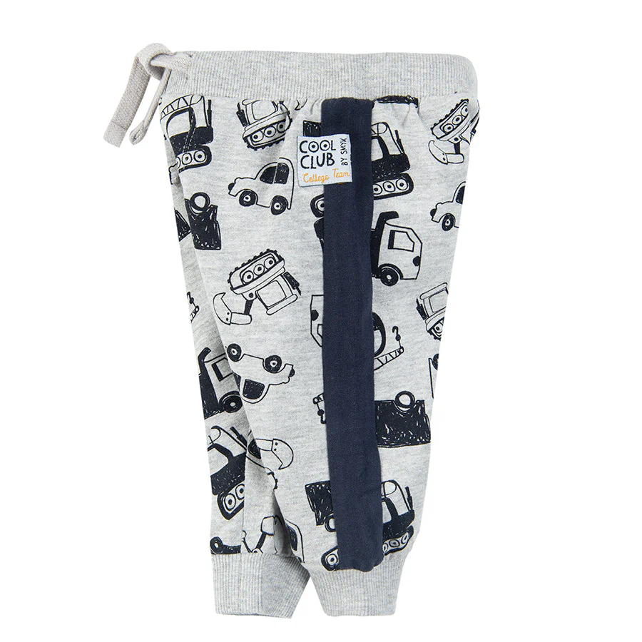 Boy's Sweat Pants Gray Yellow Set 2 Pcs CC CCB2500515 00 - Image 3