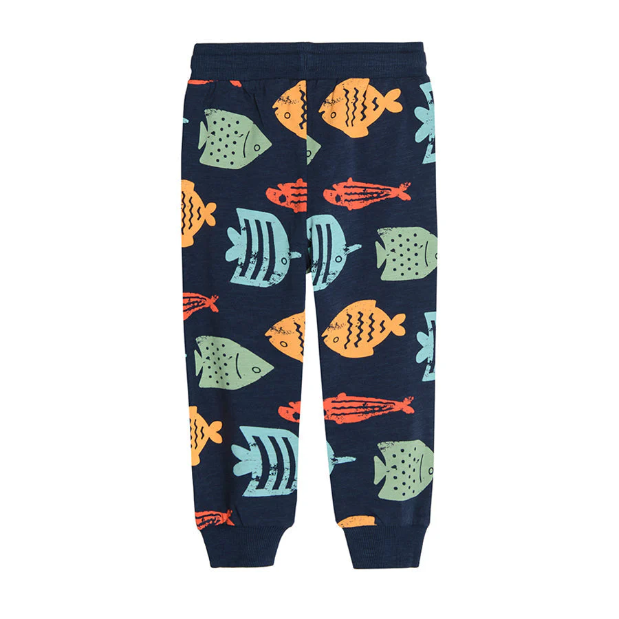 Boy's Sweat Pants Navy Blue CC CCB2412877 - Image 2