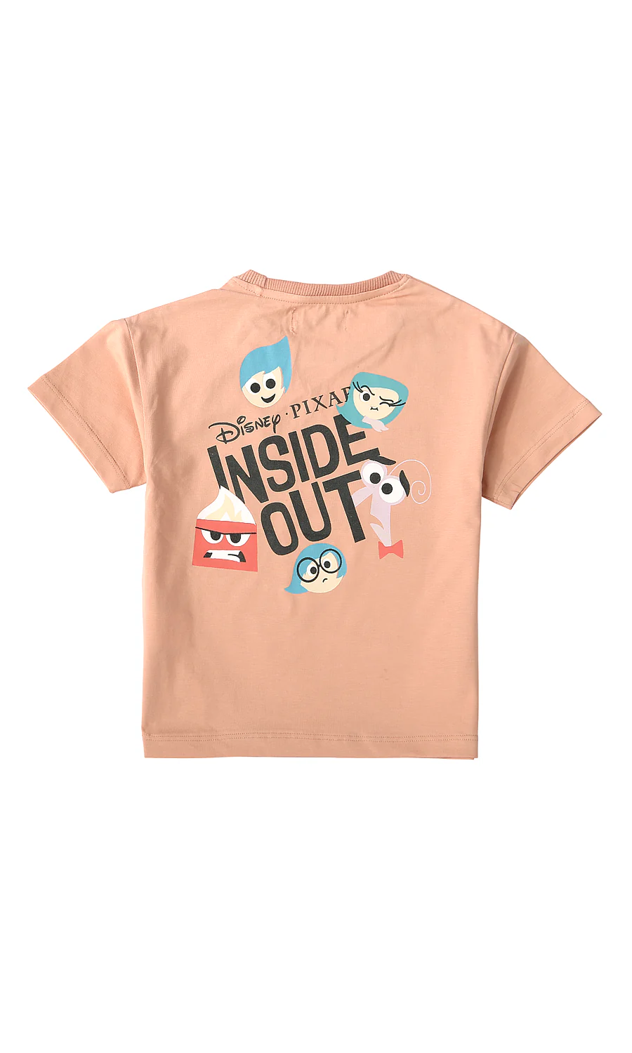 Boys T-Shirt Dusty Pink Inside Out Disney Pixar Print - Image 3
