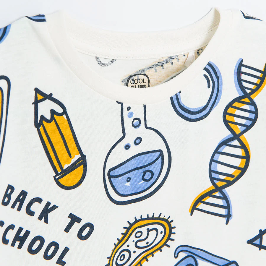 Boy's T Shirt Ecru CC CCB2510567 - Image 2