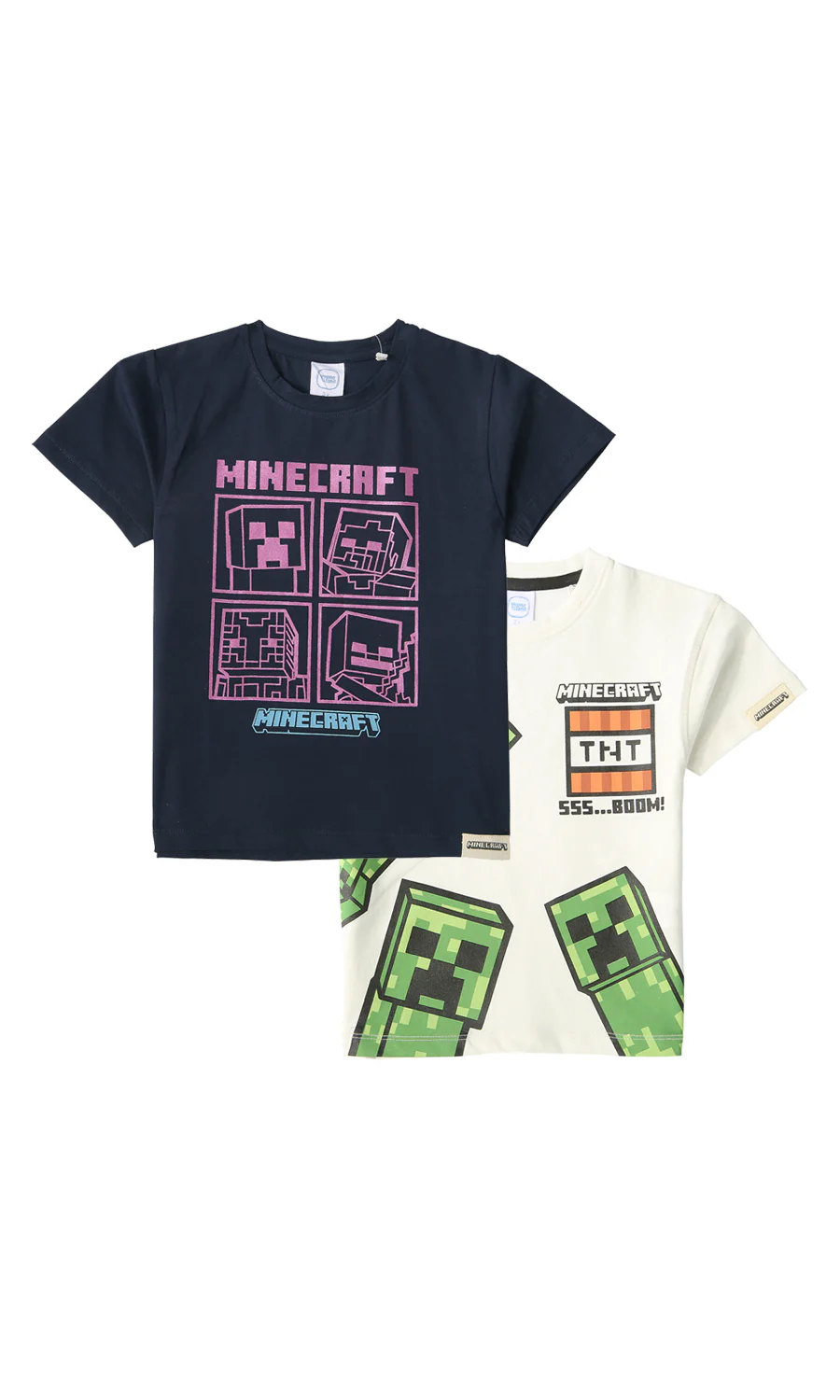 Boys T-Shirt Pack of 2 Minecraft Print