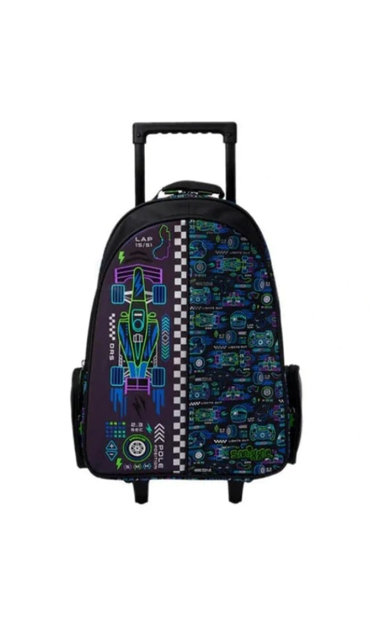 Boys Trolley School Bag 19 L Grade 5-8 Formula 1 Racing Print