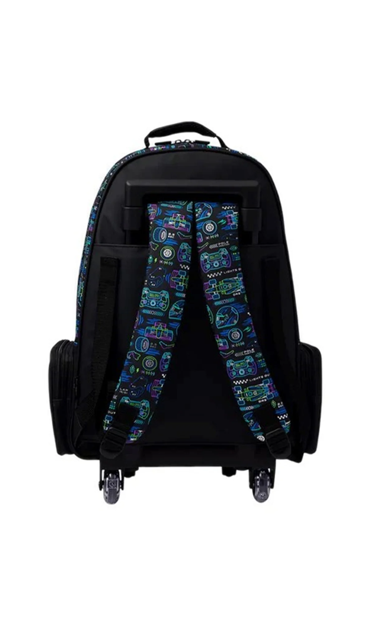 Boys Trolley School Bag 19 L Grade 5-8 Formula 1 Racing Print - Image 2