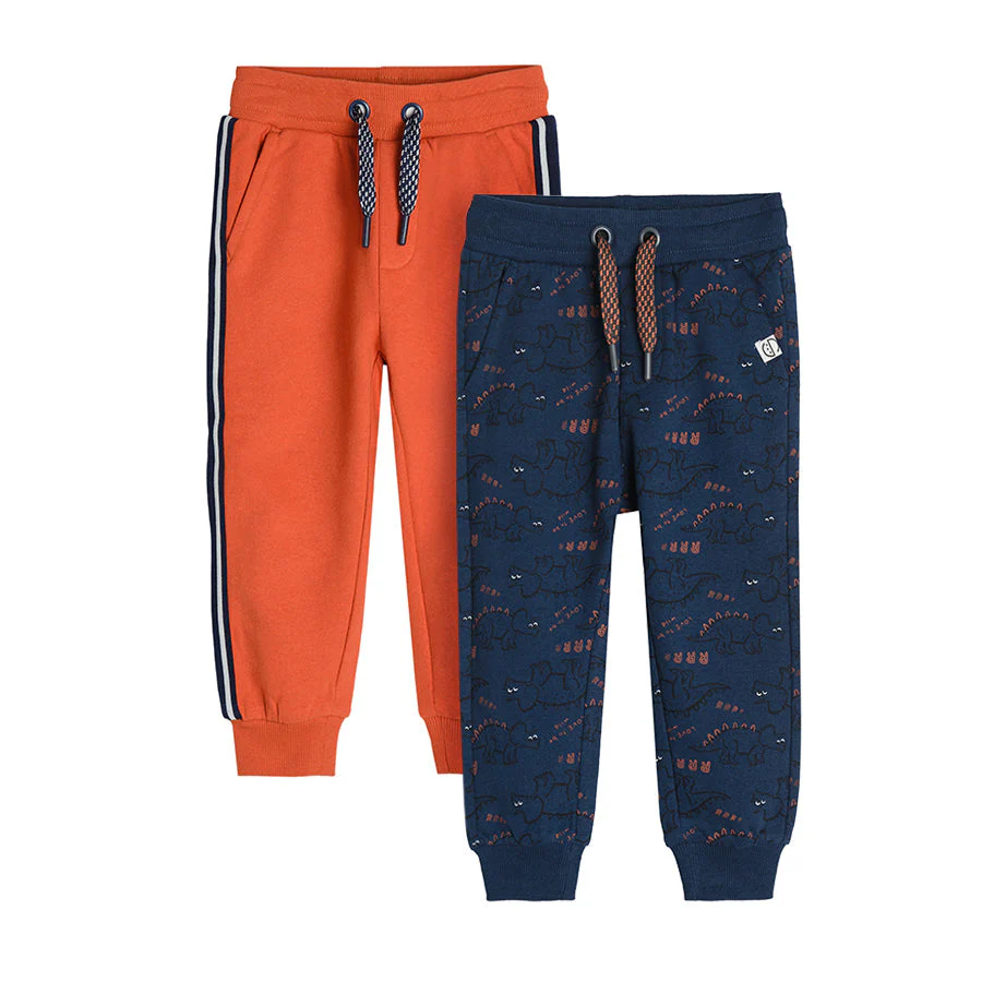 Boy's Trouser Orange & Navy Blue Set of 2 CC CCB2411049 00