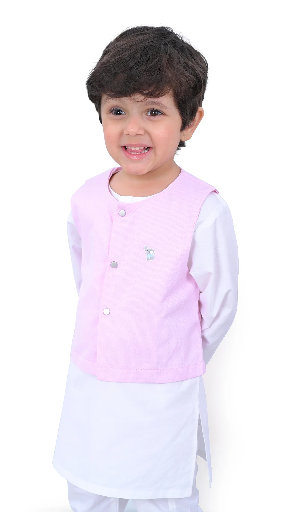 Boys Kurta Pajama 3 Pcs- 0320334 - Image 3