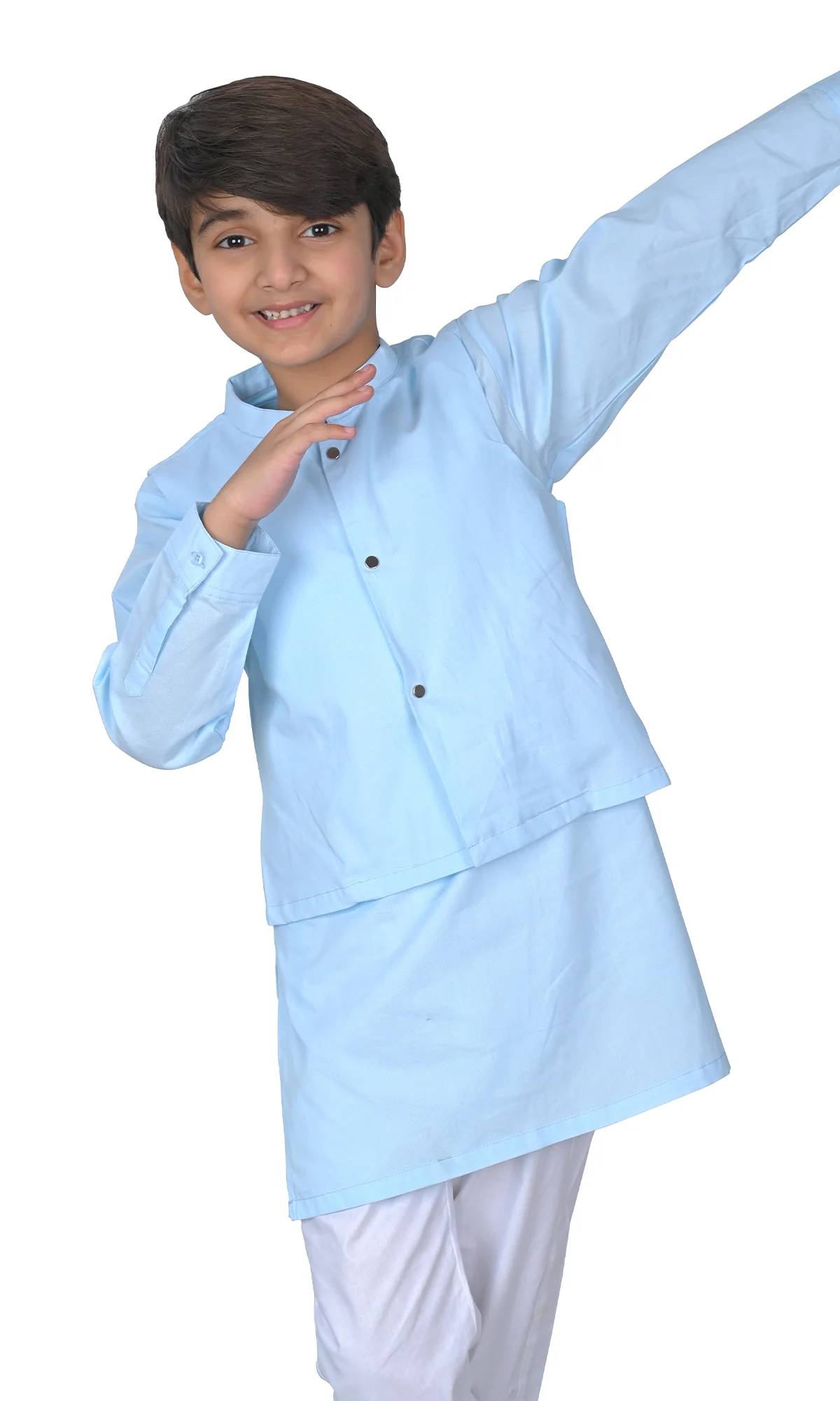 Boys Kurta Pajama 3 Pcs- 0320412 - Image 2