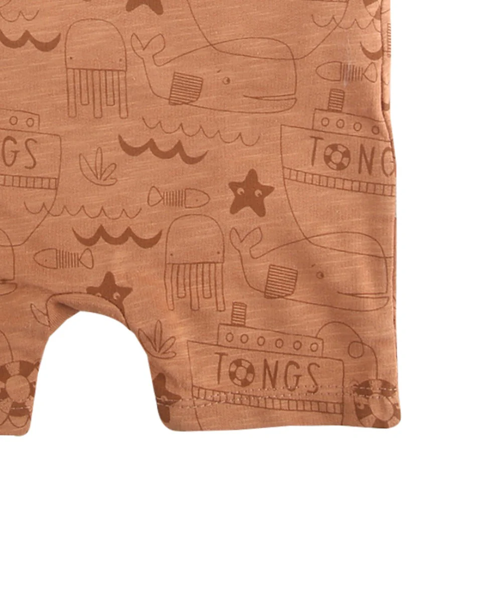 Boys Woven Romper - 0237298 - Image 3