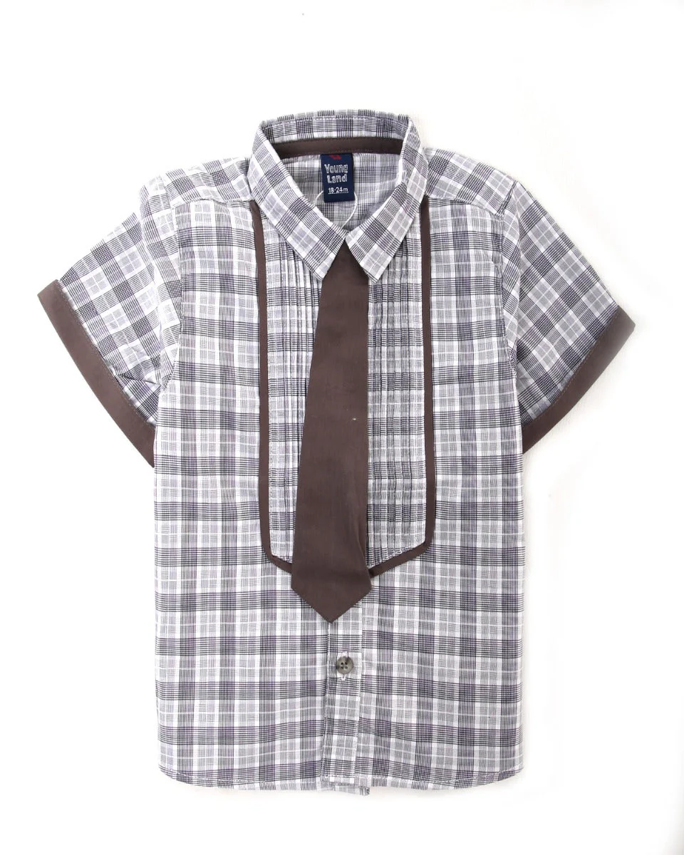 Boys Woven Tuxedo Shirt - 0242542