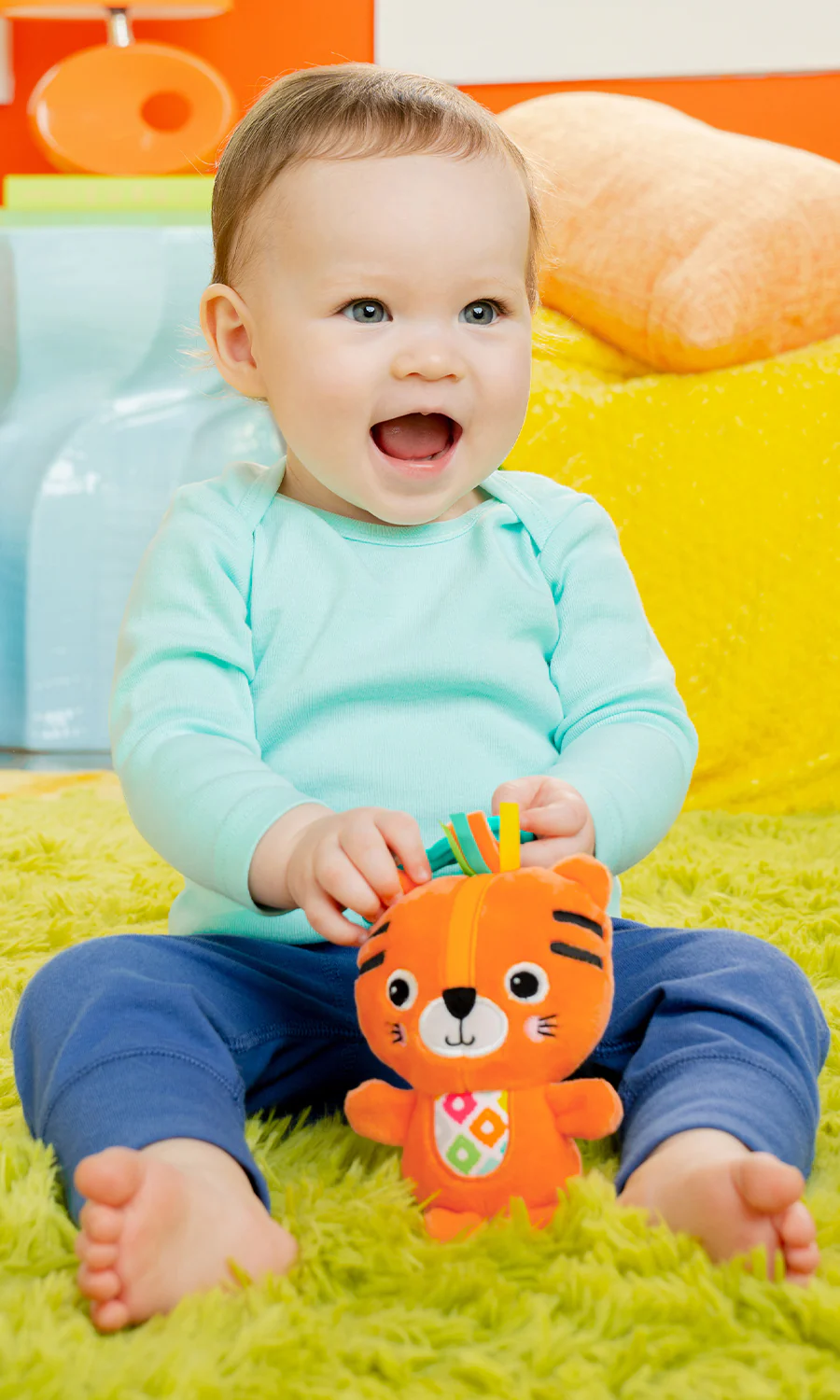 Bright Starts Jingle Joy On-The-Go Toy - Tiger - Image 3