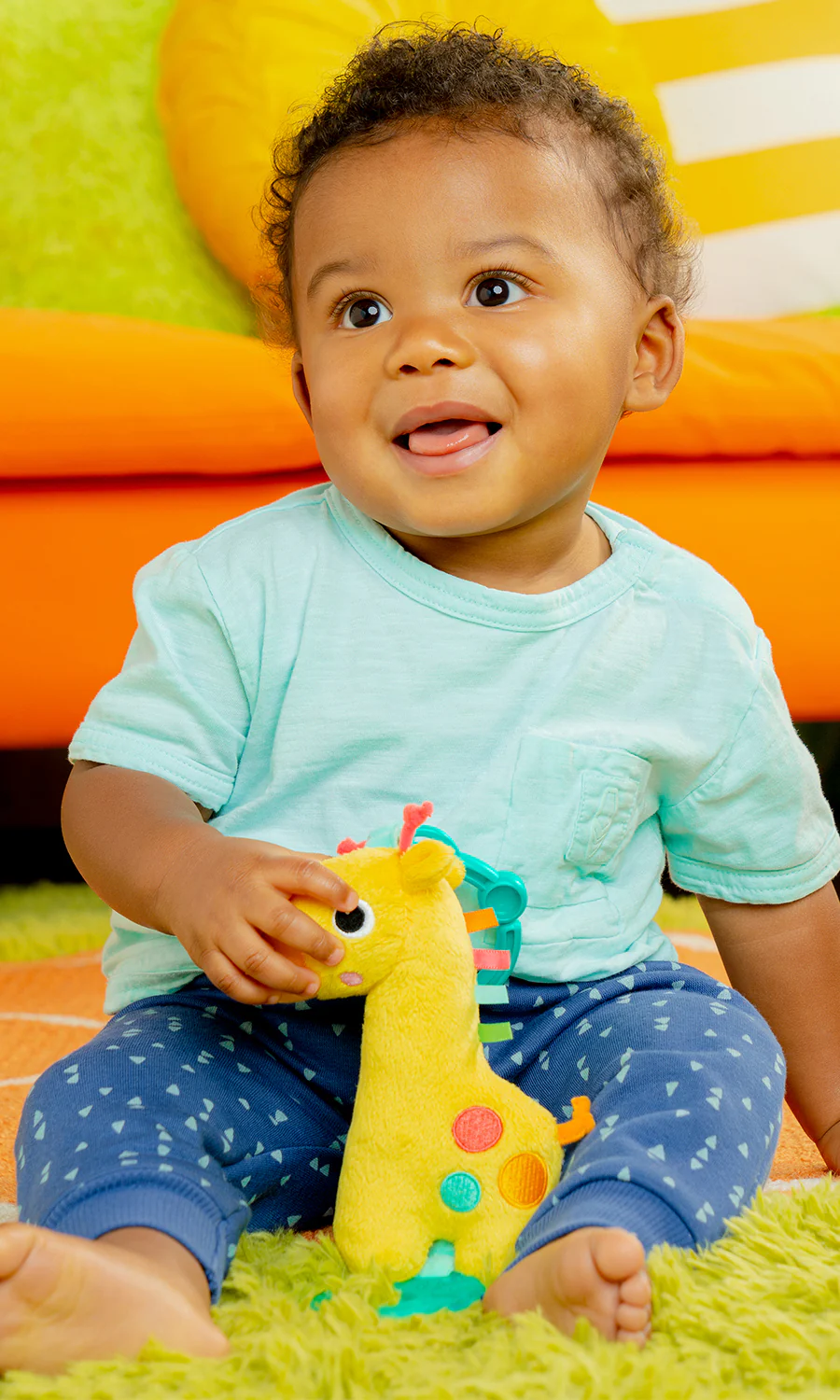 Bright Starts Tug Tunes On-the-Go Toy - Giraffe - Image 3