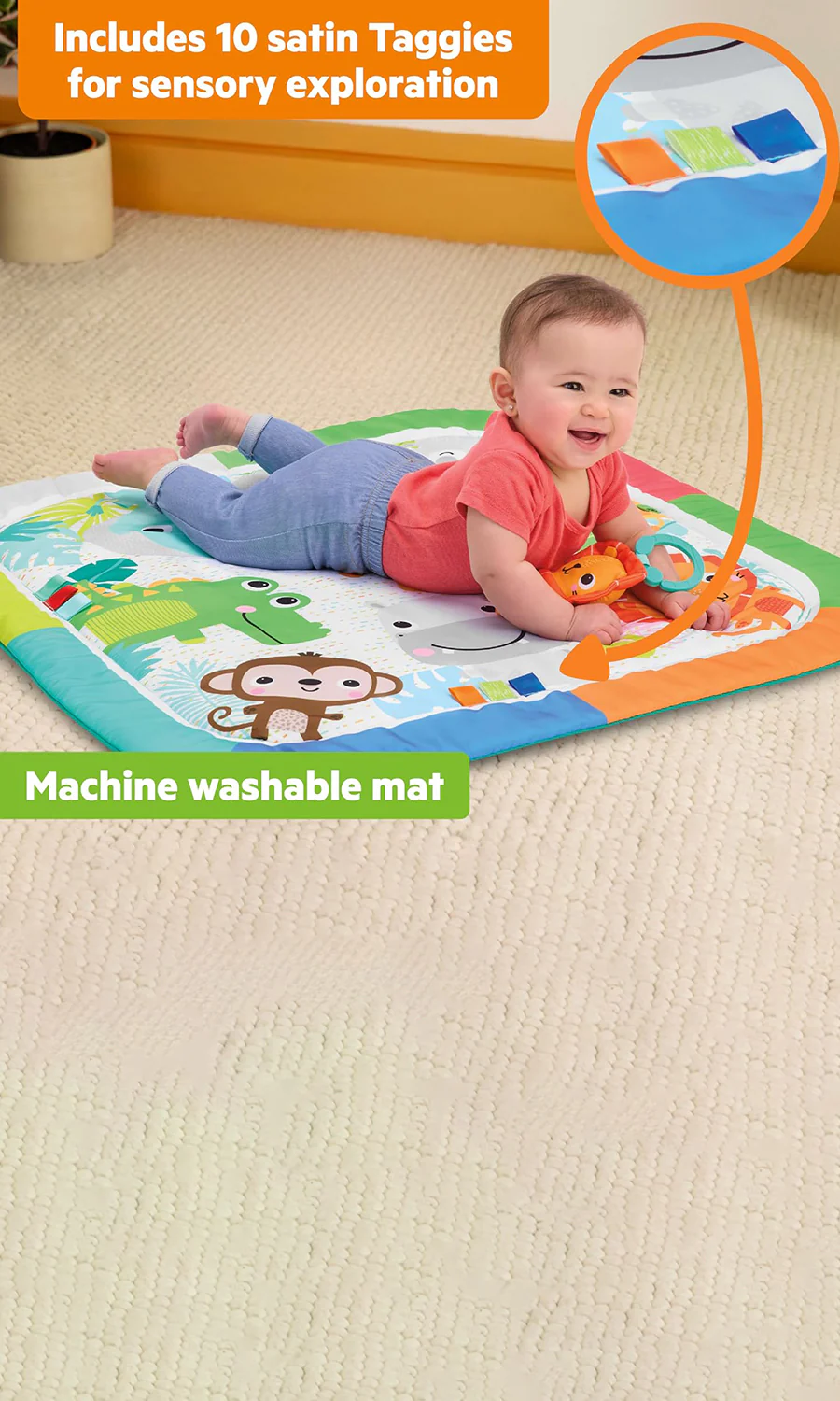 Bright Starts Wild Wiggles Jungle Jubilee Foldaway Activity Gym - Image 5