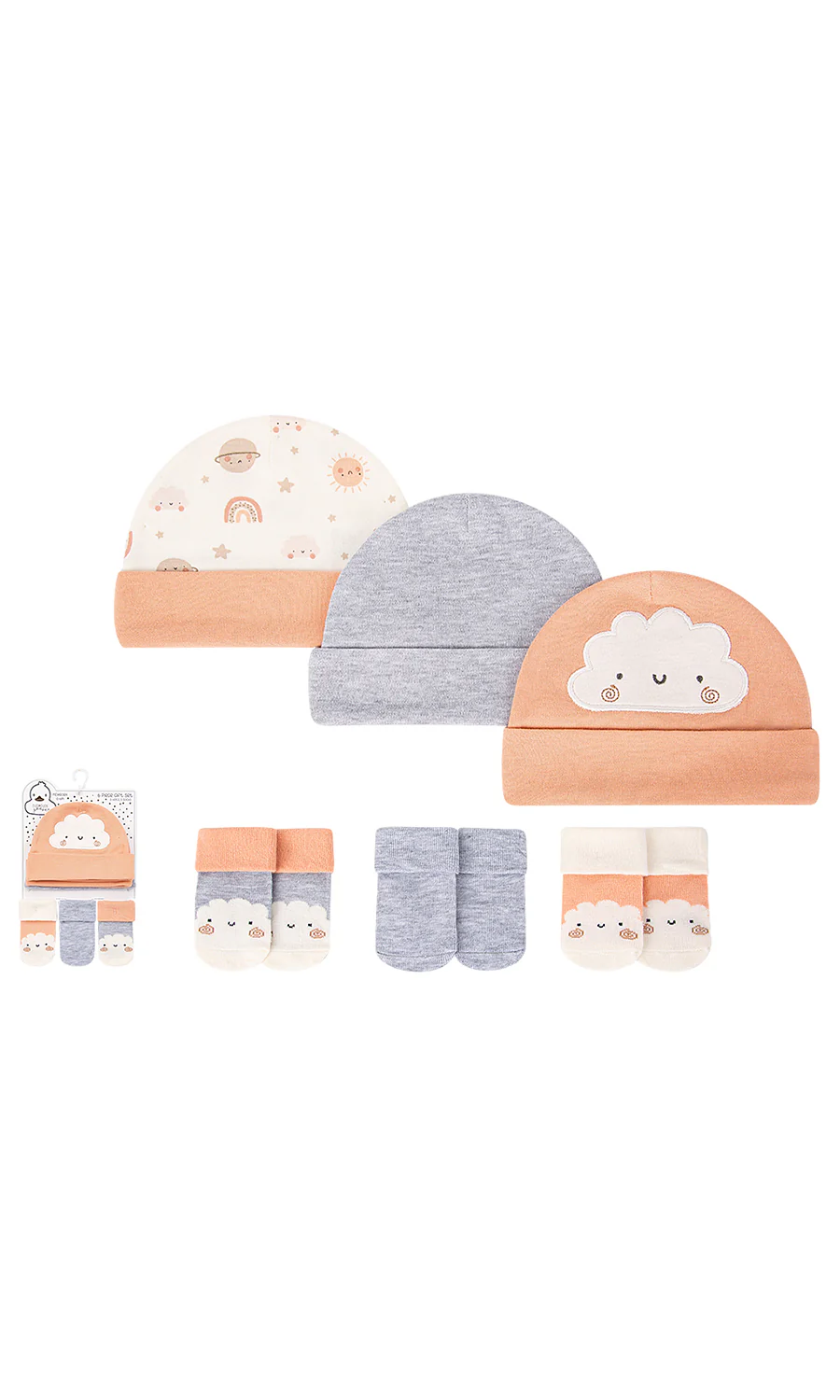 Caps & Socks Set Pack Of 3 - 0317738