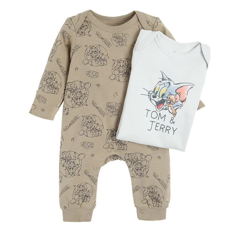 Clown for Boy's Brown Gray Tom & Jerry Set 2 Pcs CC LUB2500184 00