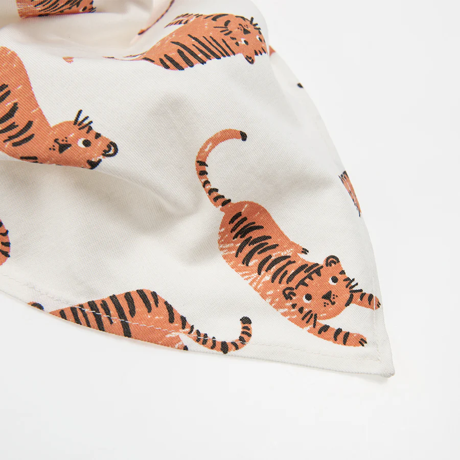 Cool Club Boy's Scarf Ecru Tigers CC CAB2401216 - Image 3