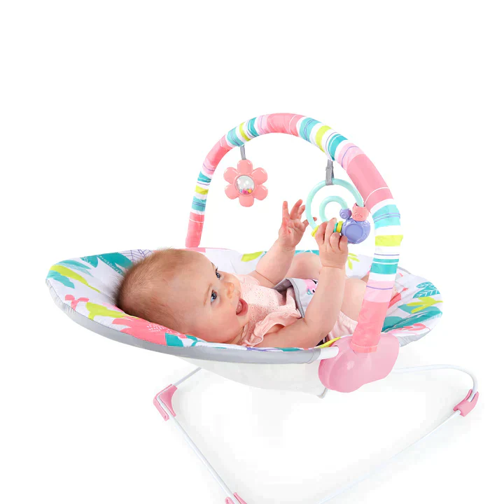 Bright Starts Flamingo Vibe Vibrating Bouncer - Image 5