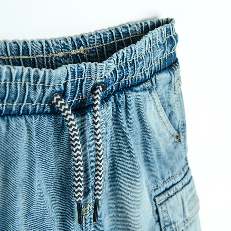 Denim Shorts for Boy's Pull on Regular Denim CC CJB2411697 - Image 2