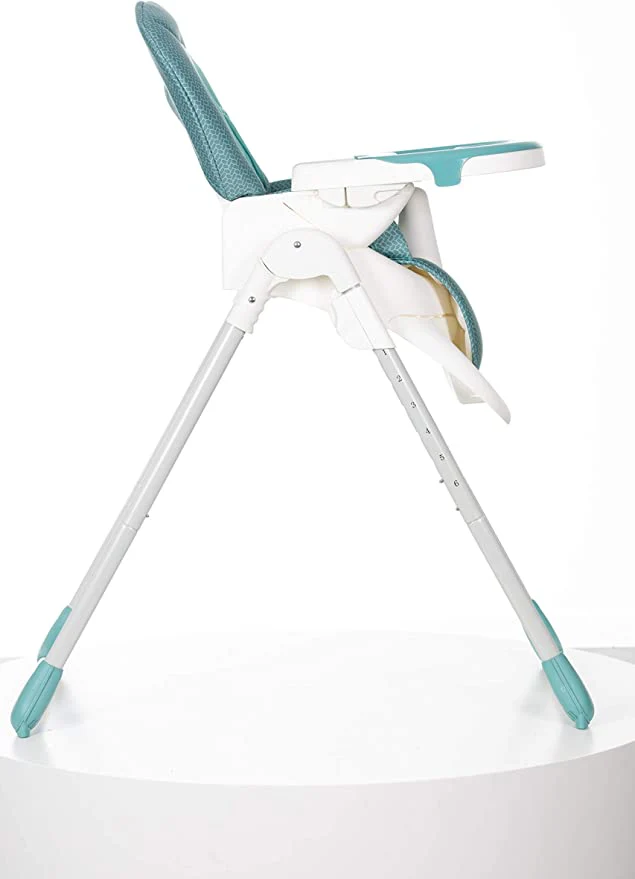 Evenflo - Fava Compact High Chair - Blue & White Y5806 E144C - Image 5