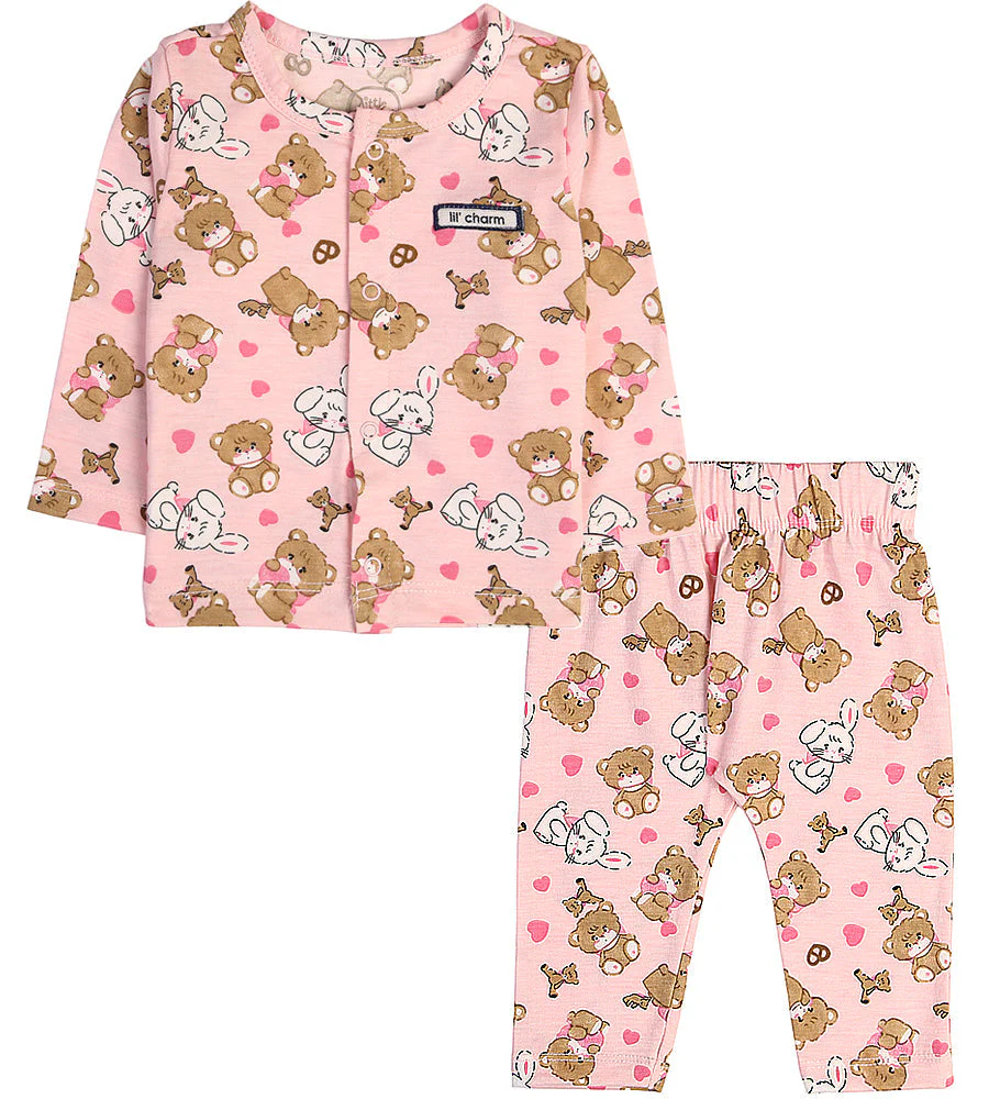 Girls 2 Pcs Night Suit - 0289600
