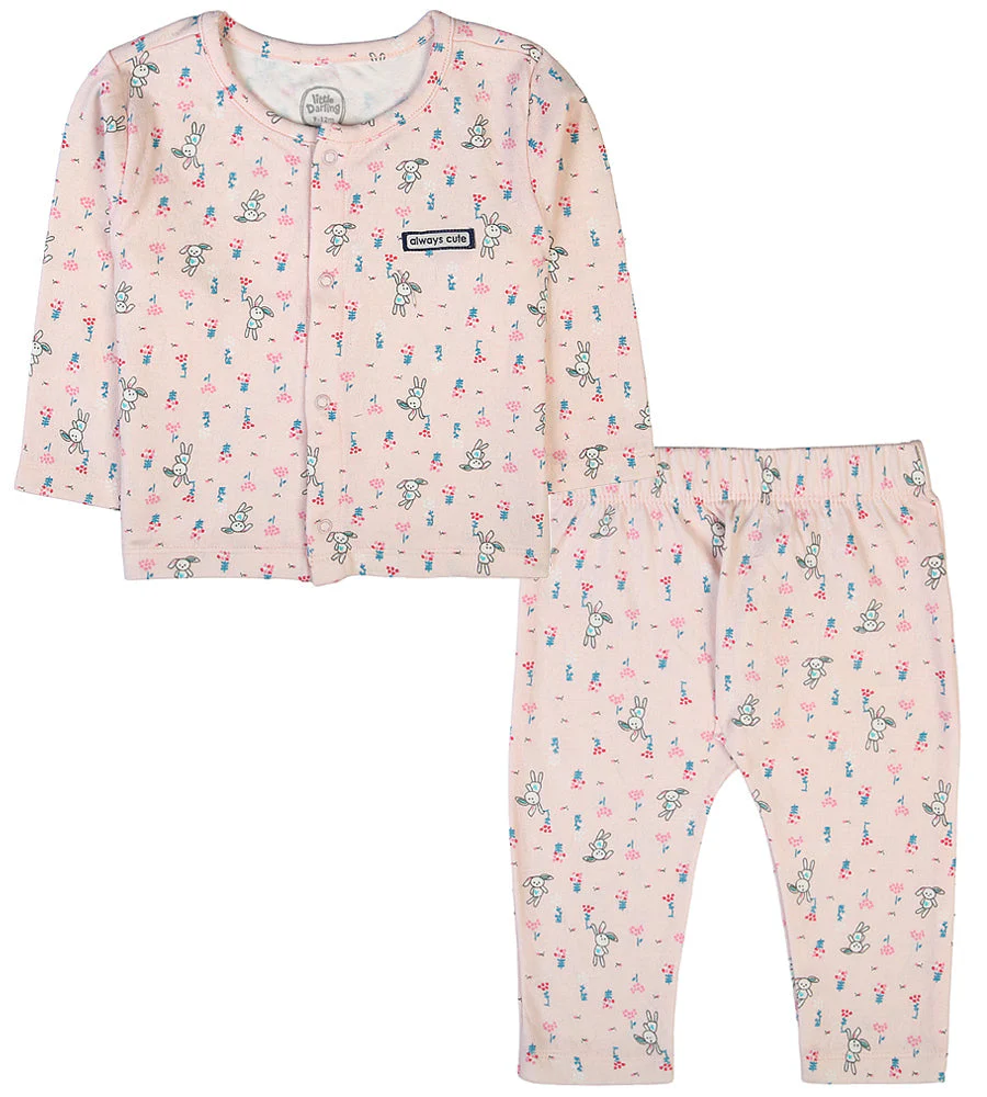 Girls 2 Pcs Night Suit - 0289781