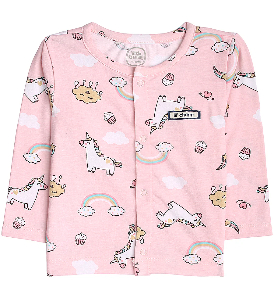 Girls 2 Pcs Night Suit - 0290824 - Image 2