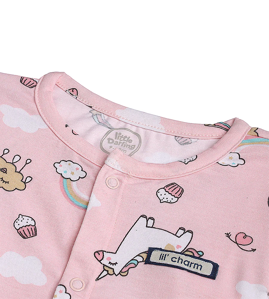 Girls 2 Pcs Night Suit - 0290824 - Image 3