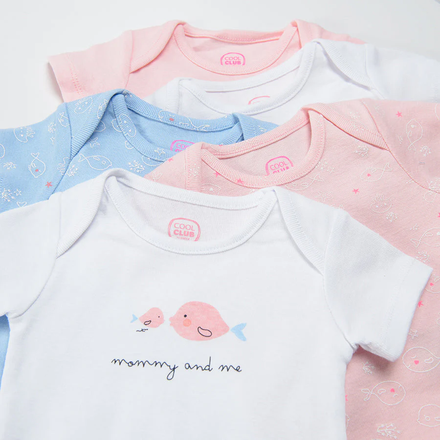 Girl's Bodysuit Pack Of 5 CC CUG2402070 - Image 7
