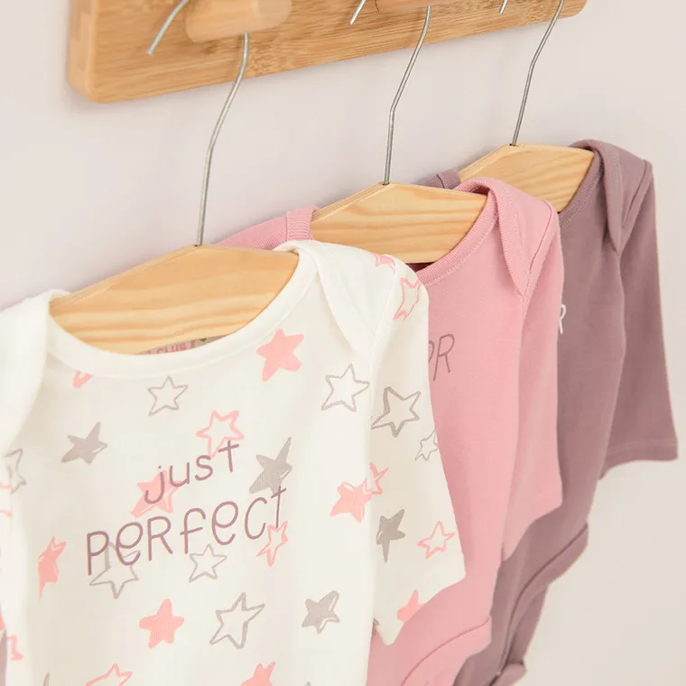 Girl's Bodysuit with Long Sleeves Mix Set 3 Pcs CC CUG2500374 00 - Image 2