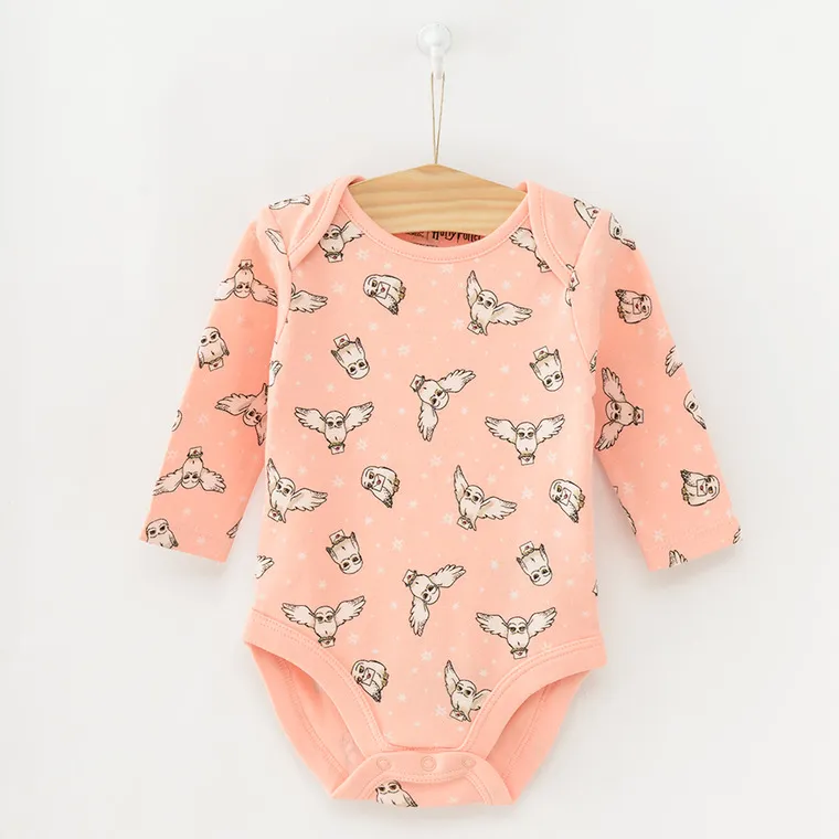 Girl's Bodysuit with Long Sleeves Organic Cotton Mix Harry Potter Set 3 Pcs CC LUG2500250 00 - Image 4
