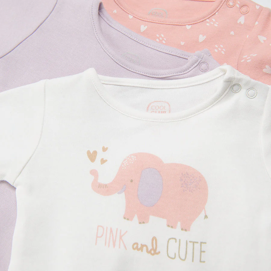 Girl's Bodysuit With Long Sleeves Set 3 Pcs CC CUG2401742 - Image 5