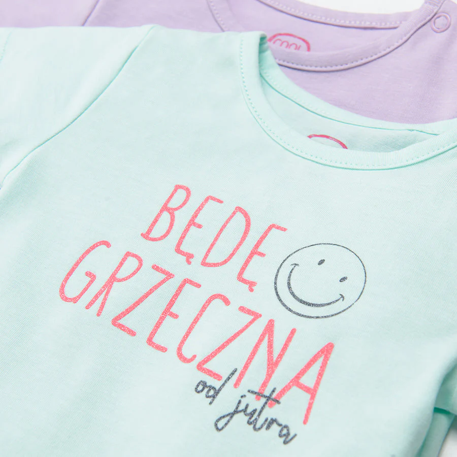 Girl's Bodysuit With Short Sleeves Set 2 Pcs CC CCG2401777 - Image 4