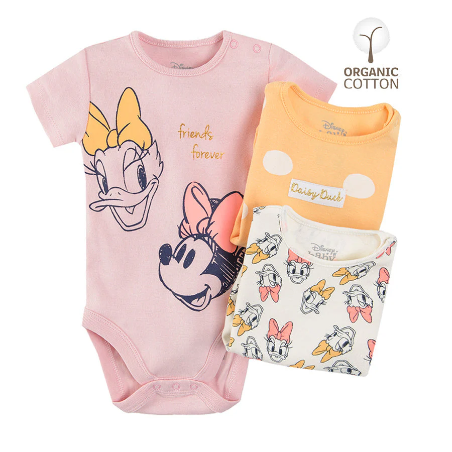 Girl's Bodysuit With Short Sleeves Set 3 Pcs CC LUG2401920
