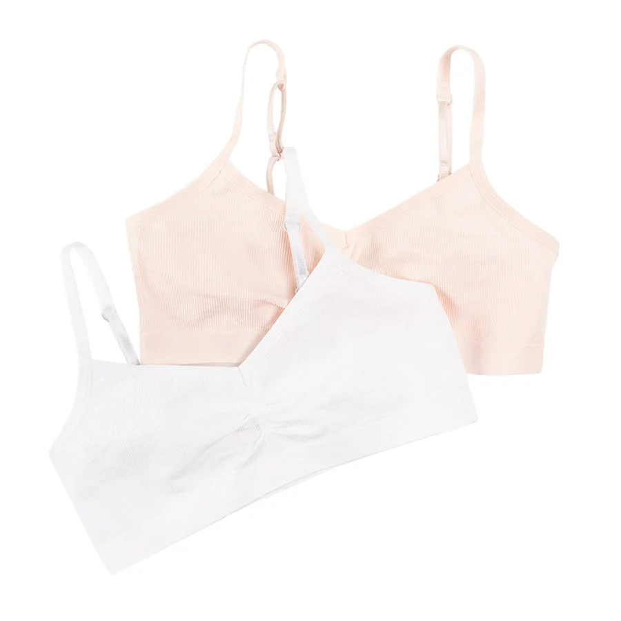 Girls' Bra, Light Pink, White, Set, 2 Pcs. CC CUG2421537