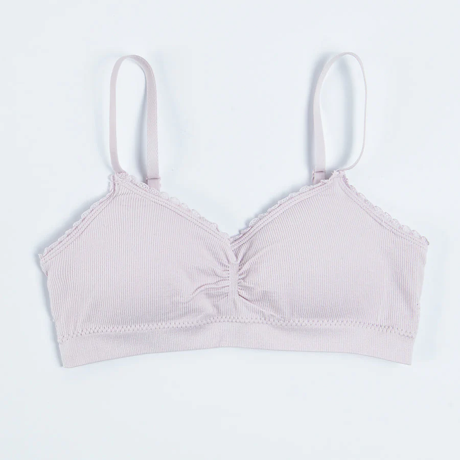 Girl's Bra Pink Ecru Set 2-Pack - Image 6