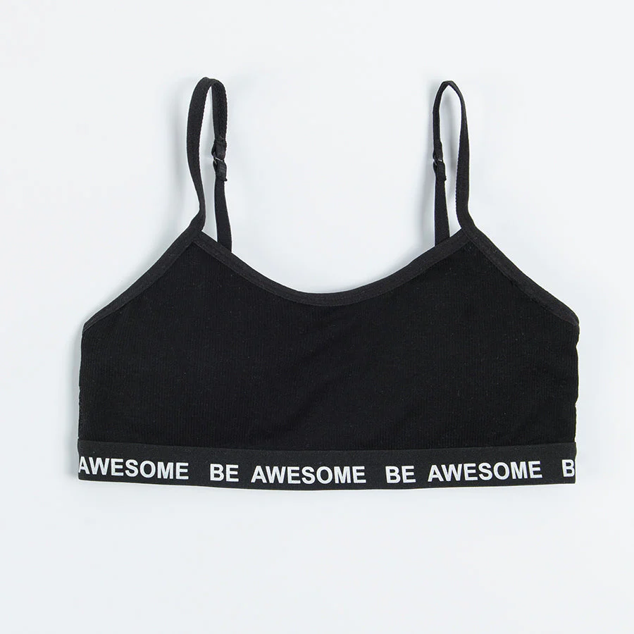 Girl's Bra White Black Set 2 Pack - Image 4