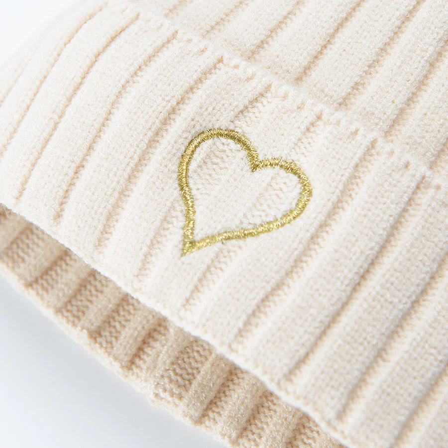 Girl's Cap Ecru - Image 2