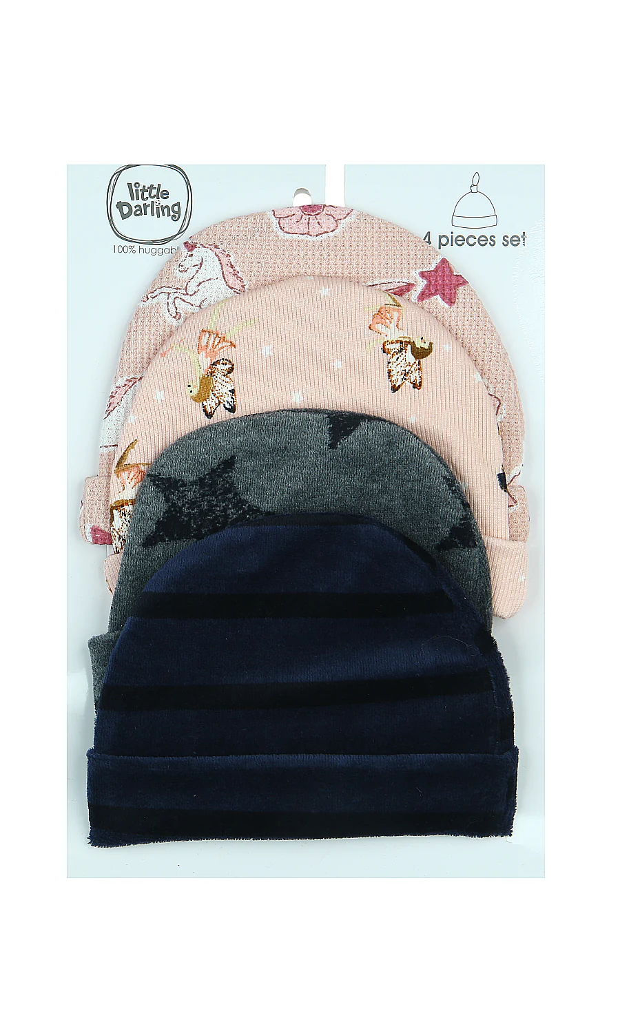 Girls Cap Pack Of 4 - 0289760 - Image 2