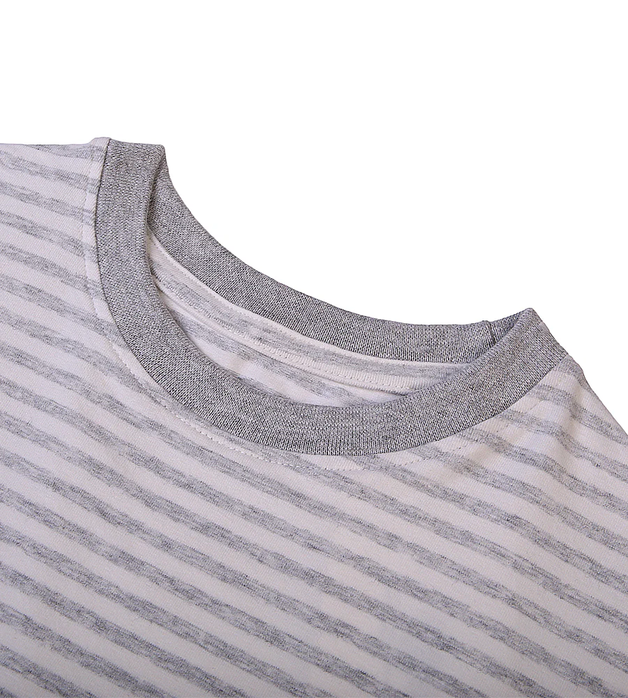 Girls Casual Striped T-Shirt - Grey - Image 3