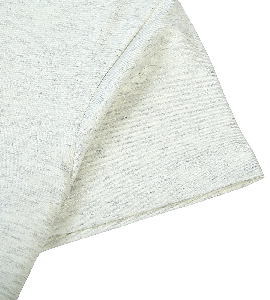 Girls Casual Striped T-Shirt - Oatmeal - Image 3