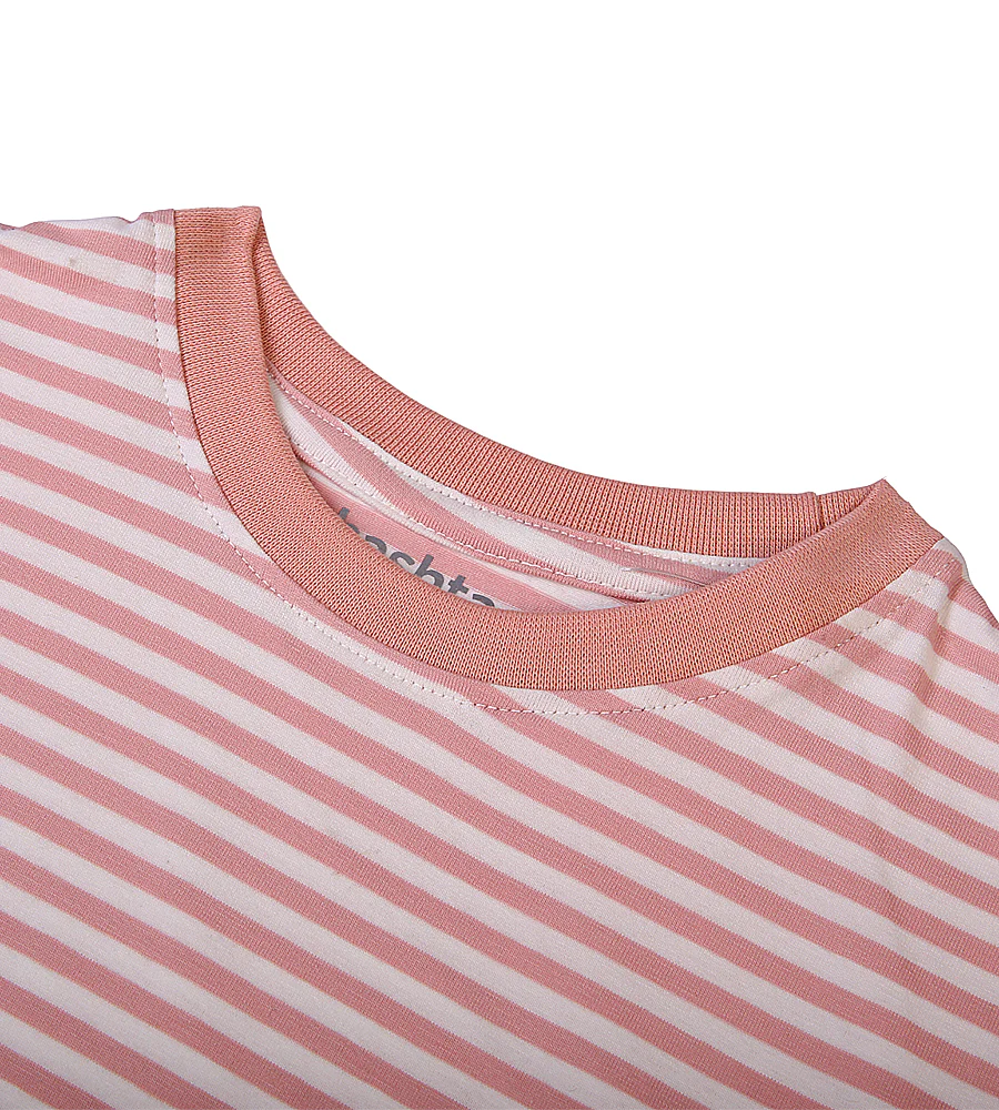 Girls Casual Striped T-Shirt - Pink - Image 2