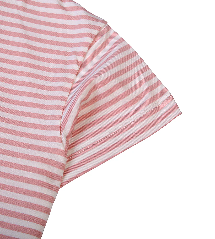 Girls Casual Striped T-Shirt - Pink - Image 3